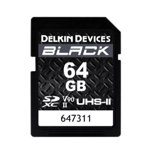 Delkin Devices 64GB Black UHS-II SDXC U3 V90 Hafıza Kartı