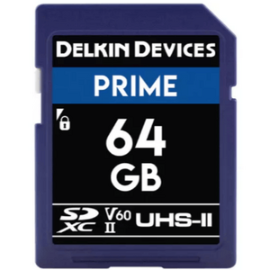 Delkin - Delkin 64GB Prime UHS-II SDXC (V60) Hafıza Kartı