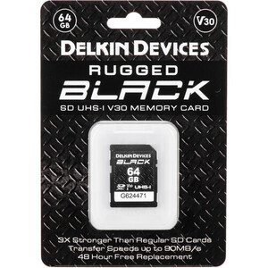 Delkin Devices 64GB Black V30 UHS-I SDXC Hafıza Kartı - Thumbnail