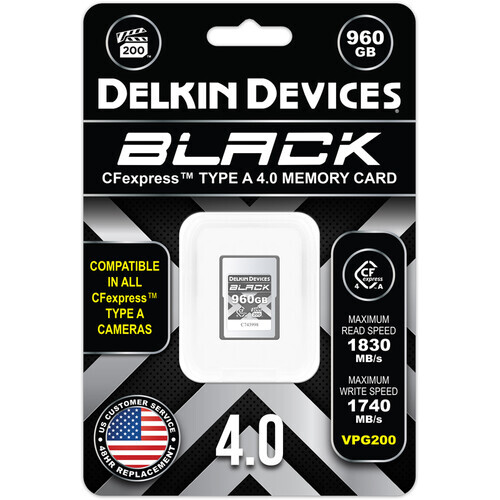 Delkin Devices 960GB BLACK CFexpress Type A 4.0 Hafıza Kartı