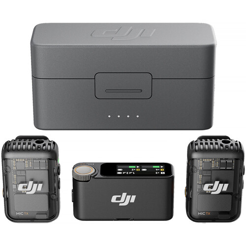 DJI Mic 2 Kablosuz Mikrofon Seti (2 Kişilik)