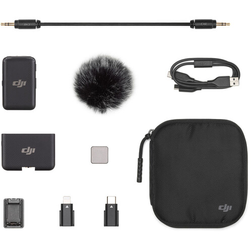 DJI Mic Kompakt Kablosuz Mikrofon Seti (1 TX + 1 RX)