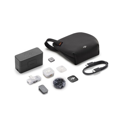 DJI Mic Mini 2 Kablosuz Yaka Mikrofonu (1 Mobil Alıcı + 1 Verici)