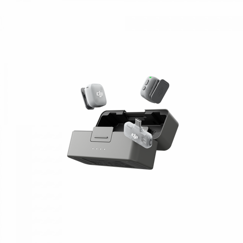 DJI Mic Mini 2 Kablosuz Yaka Mikrofonu (1 Mobil Alıcı + 2 Verici)