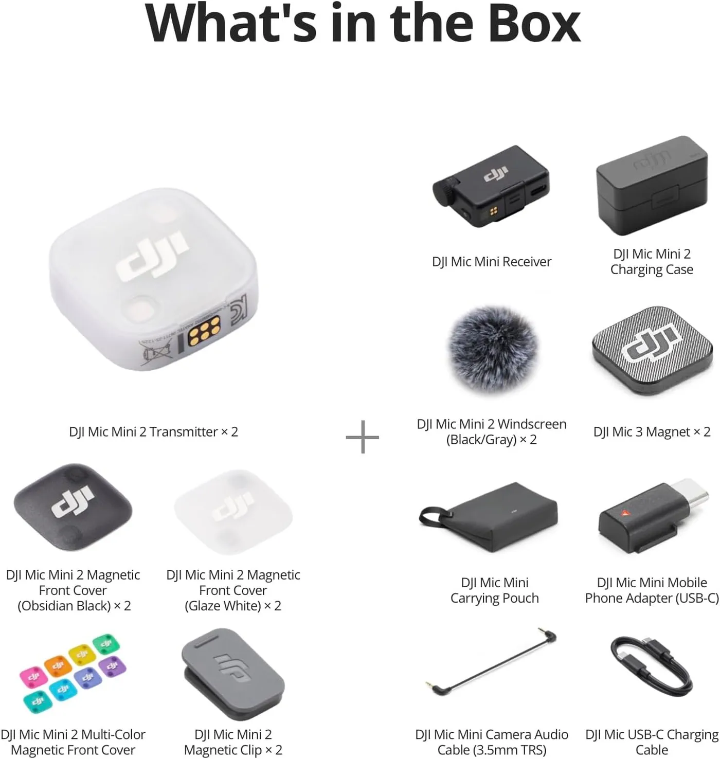DJI Mic Mini 2 Kablosuz Yaka Mikrofonu ( 2 Kişilik ) 