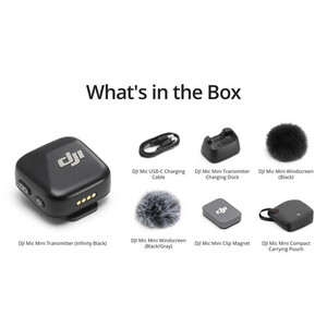 DJI Mic Mini Verici (Siyah) - Thumbnail