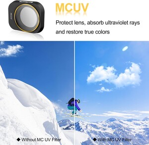 Dji Mini 3 / Mini 3 Pro 6 Lı ND Filtre Seti (MCUV+CPL+ND4+ND8+ND16+ND32) - Thumbnail