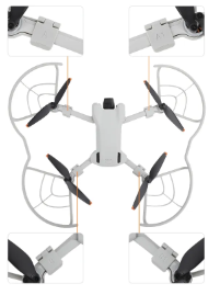 Dji Mini 3/3 pro Pervane Koruyucu Propeller Guard