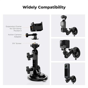 DJI Osmo Pocket 3/4 GoPro Hero 13/12/11/10/9 DJI Osmo Action 3/4/5 /6 Insta360 X5/X4 Vantuz - Thumbnail