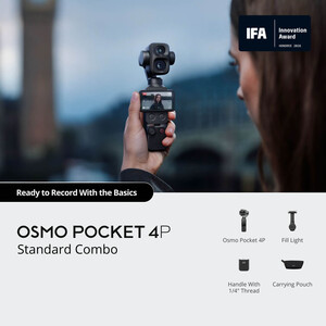 DJI - DJI Osmo Pocket 4P Standard Combo Classic Black