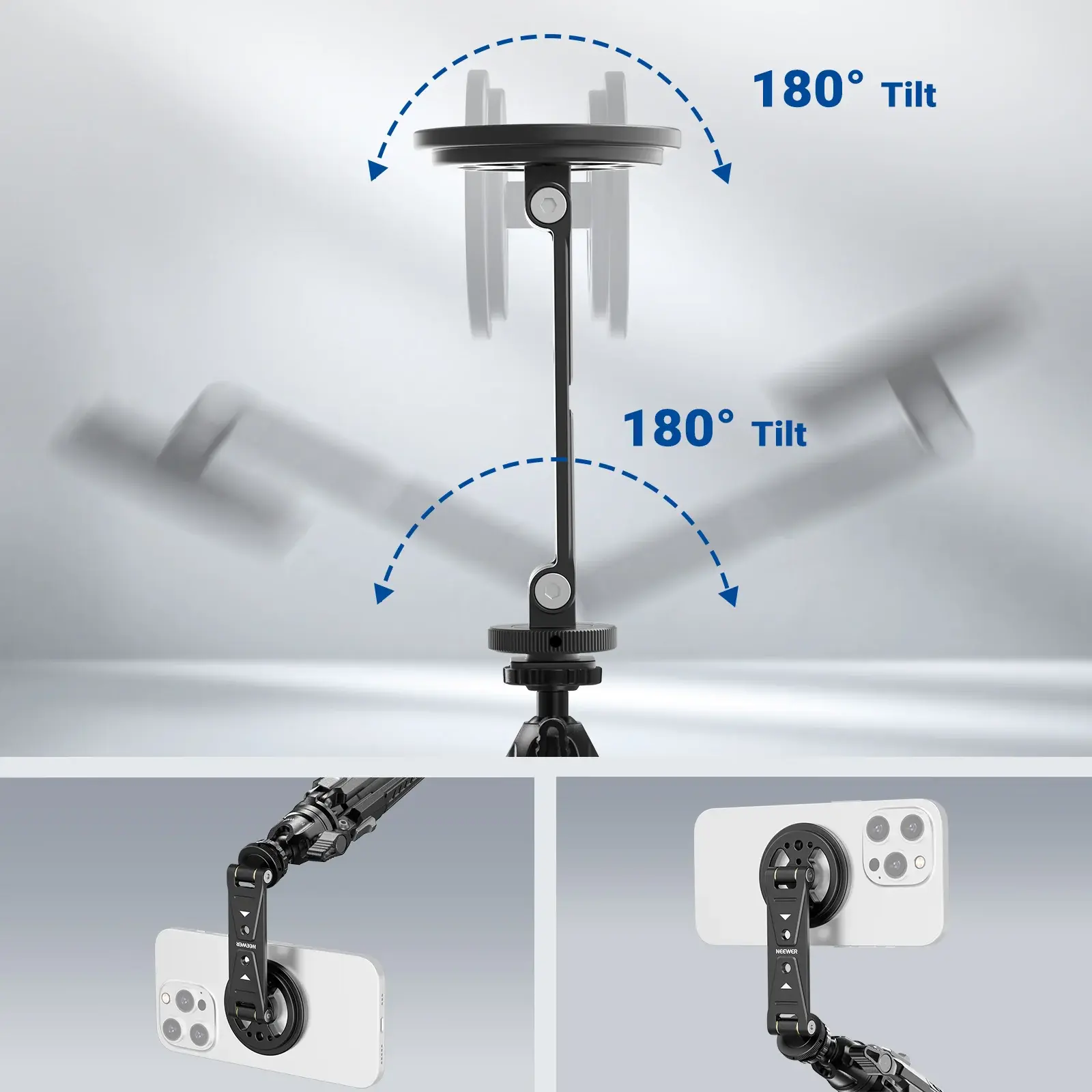 Neewer DS031 Profesyonel Manyetik Telefon Tripod Bağlantı Aparatı