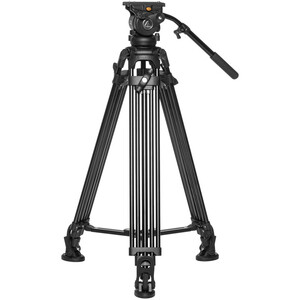 E-Image - E-Image EG05A2 Alüminyum Tripod + GH05 Video Başlık (75mm)