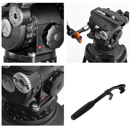E-Image EG10C2L Carbon Video Tripod Kit (100mm Bowl Uyumlu)