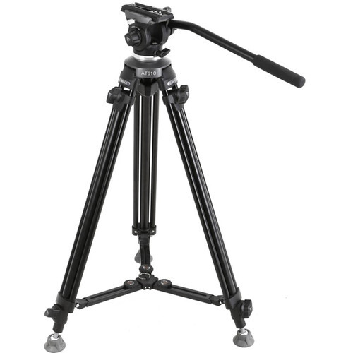 E-Image EK610 Profesyonel Fluid Head Compact Tripod Seti (65mm EH610 + AT610)