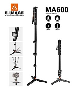 E-Image MA600 Alüminyum Monopod + 610FH Fluid Head - Thumbnail