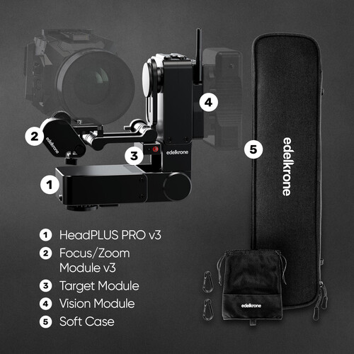 Edelkrone HeadPLUS Complete Bundle HeadPLUS Motorlu Kamera Kafası Tam Modül Seti (PRO)