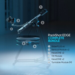 Edelkrone - Edelkrone PackShot EDGE Bundle Ürün Çekimi için Motorlu Slider ve Döner Tabla Sistemi (Complete)