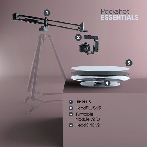 Edelkrone PackShot MASTER Bundle Profesyonel Ürün Sinematografisi Hareket Kontrol Sistemi (JibPLUS - Essentials)