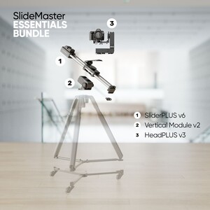 Edelkrone - Edelkrone SlideMaster Bundle Motorlu Slider ve HeadPLUS Kamera Kafası Sistemi (Essentials)