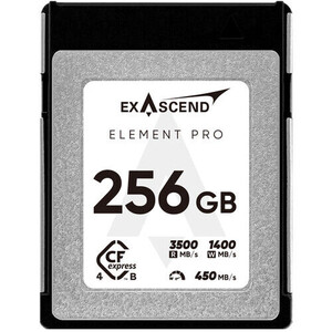 ExAscend - Exascend 256GB Element Pro CFexpress 4.0 Type B Hafıza Kartı 3500 Mb/S Okuma - 1400 Mb/s Yazma Hızı