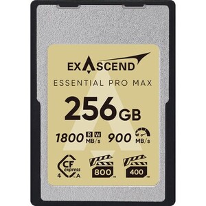 ExAscend - Exascend 256GB Essential Pro Max CFexpress 4.0 Type A Hafıza kartı / 1800 MB/S Okuma Yazma VPG800