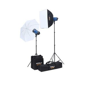 Excella - Excella Cario İkili 350W Profesyonel Paraflaş Seti