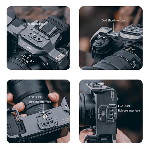 Falcam 2636 Nikon Z6/Z7/Z6Ⅱ/Z7Ⅱ/Z5 Quick Release Kamera Kafesi (F22/F38)