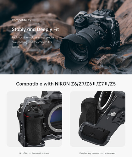 Falcam 2636 Nikon Z6/Z7/Z6Ⅱ/Z7Ⅱ/Z5 Quick Release Kamera Kafesi (F22/F38)