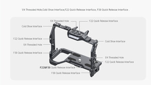 Falcam F22/F38 Sony A7M4 Quick Release Camera Cage (2824) - Thumbnail