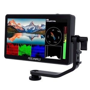 Feelworld - FEELWORLD F6 PLUS 6 inç 3D LUT Kamera Alan Monitörü 1920x1080 HD 4K HDMI
