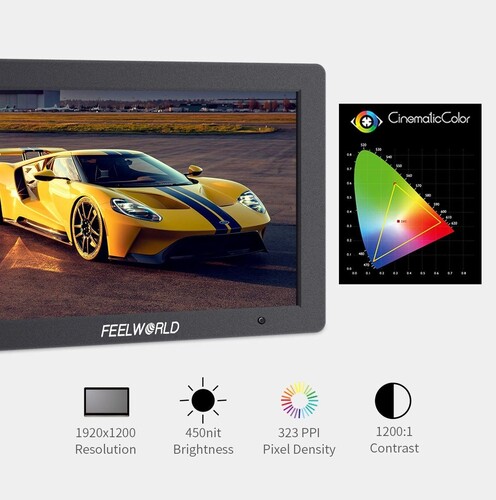 FEELWORLD T7 PLUS 7 İnç 3D LUT Kamera Alan Monitörü 1920x1200 4K HDMI