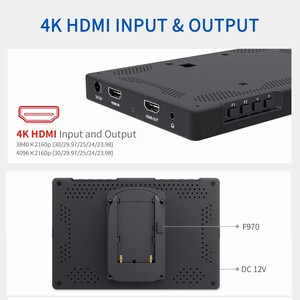 FEELWORLD T7 PLUS 7 İnç 3D LUT Kamera Alan Monitörü 1920x1200 4K HDMI - Thumbnail