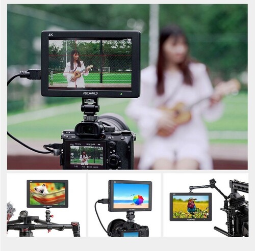 FEELWORLD T7 PLUS 7 İnç 3D LUT Kamera Alan Monitörü 1920x1200 4K HDMI