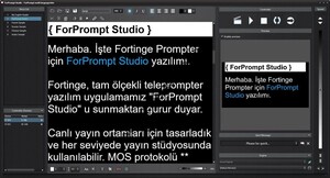 Fortinge - ForPrompt Studio Prompter Yazılım UPGRADE