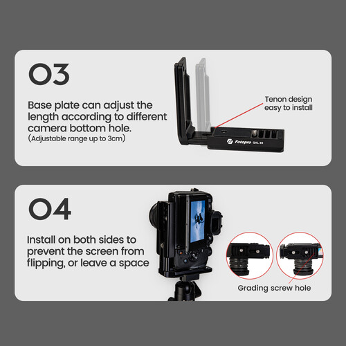 Fotopro QAL-88 L Plaka
