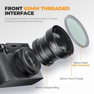 Freewell 1.5x Telephoto Lens for FUJIFILM X100 Series BLACK - Thumbnail