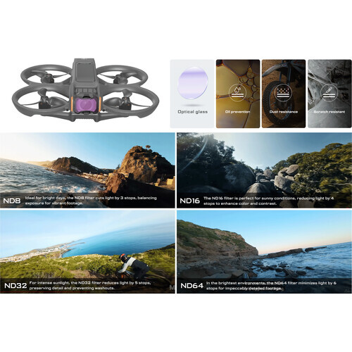 Freewell DJI Avata 2 ND Filtre Seti (4-Pack)
