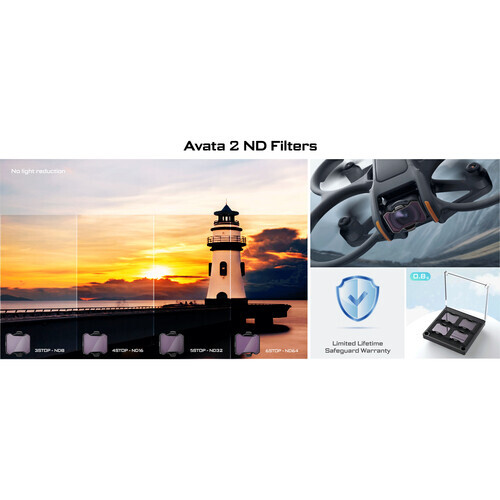 Freewell DJI Avata 2 ND Filtre Seti (4-Pack)
