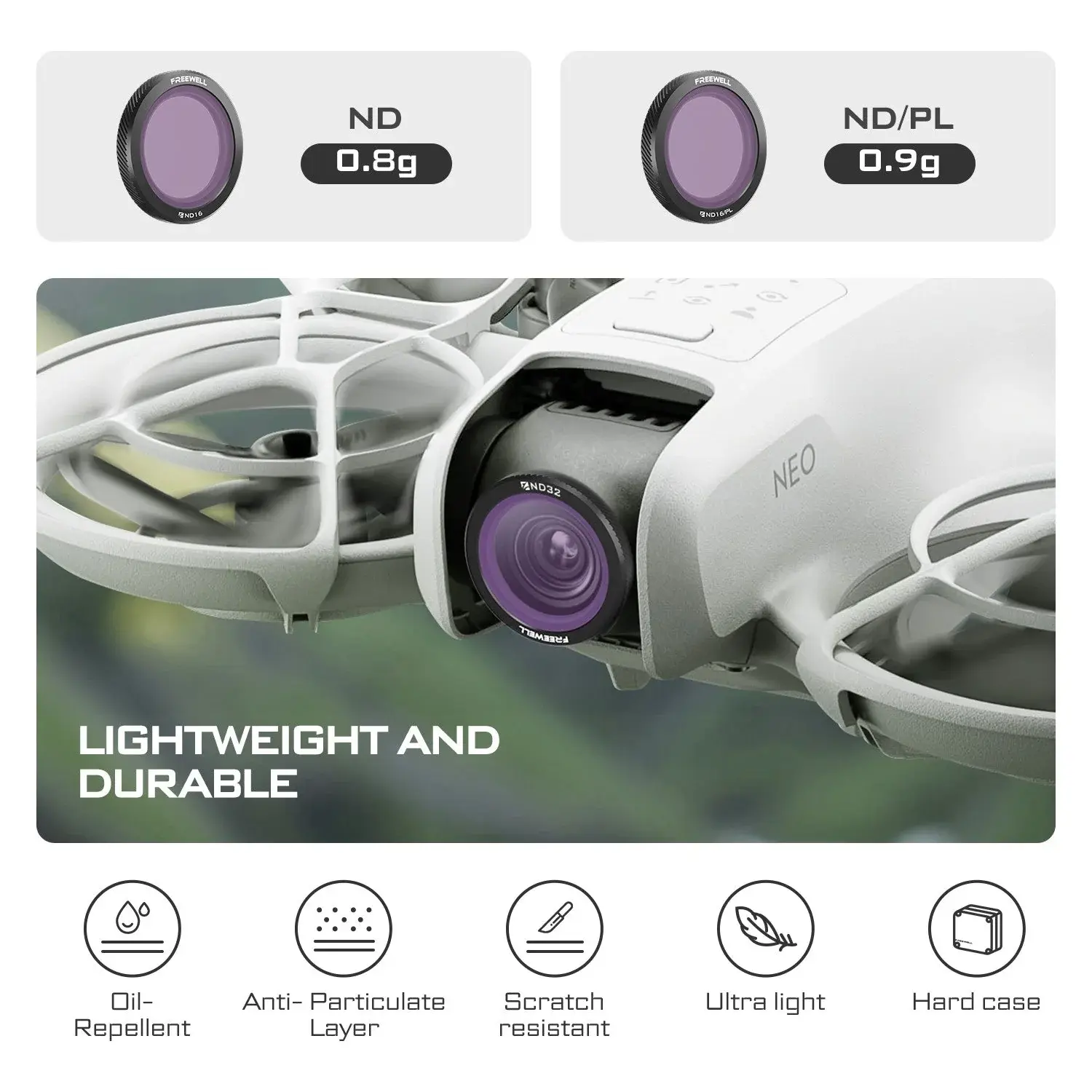Freewell DJI Neo Magnetic ND Filters 3Pack - Thumbnail