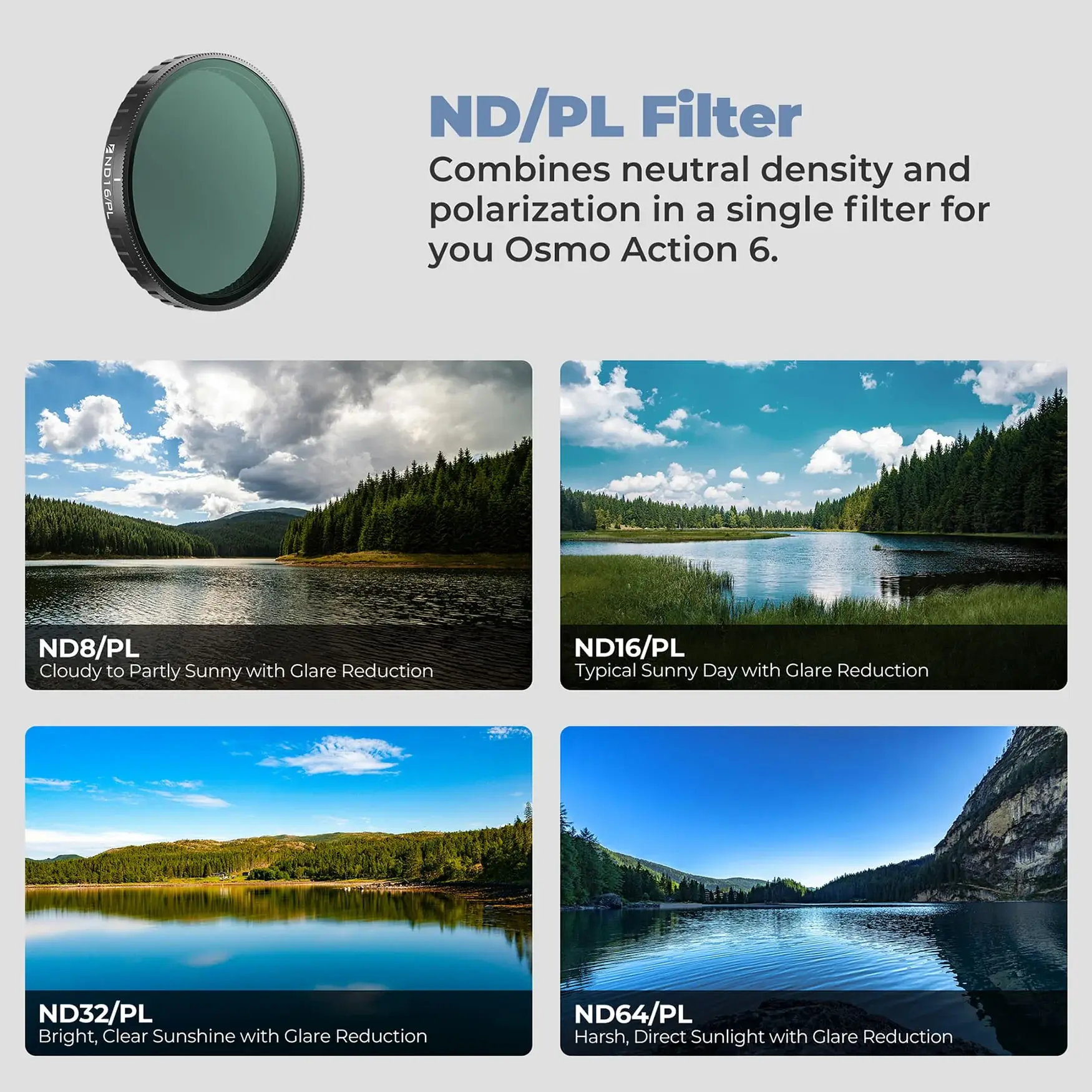 Freewell DJI Osmo Action 6 Filters Mega 12 Pack - Thumbnail