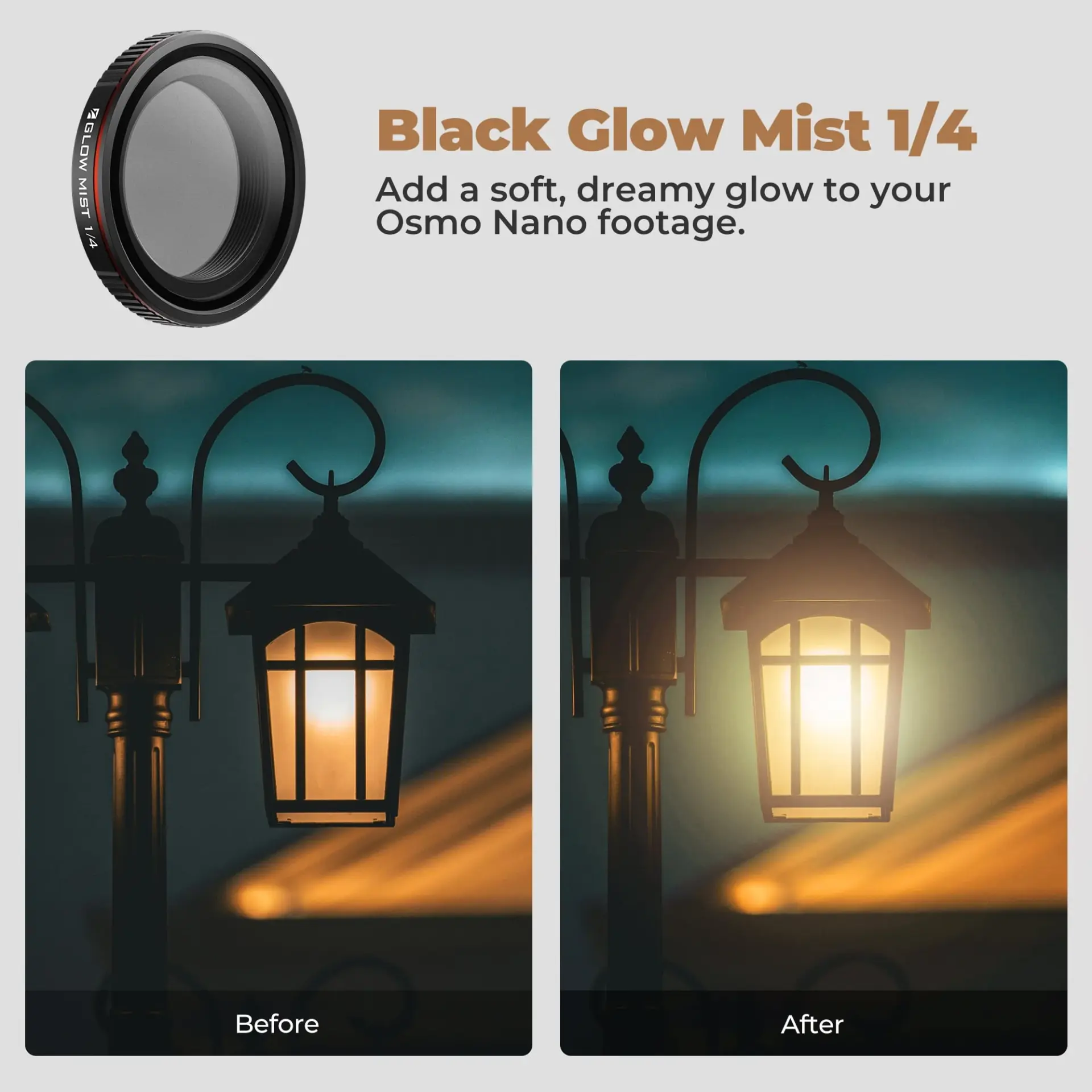 Freewell - Freewell DJI Osmo Nano Black Glow Mist 1/4 Filter (1)