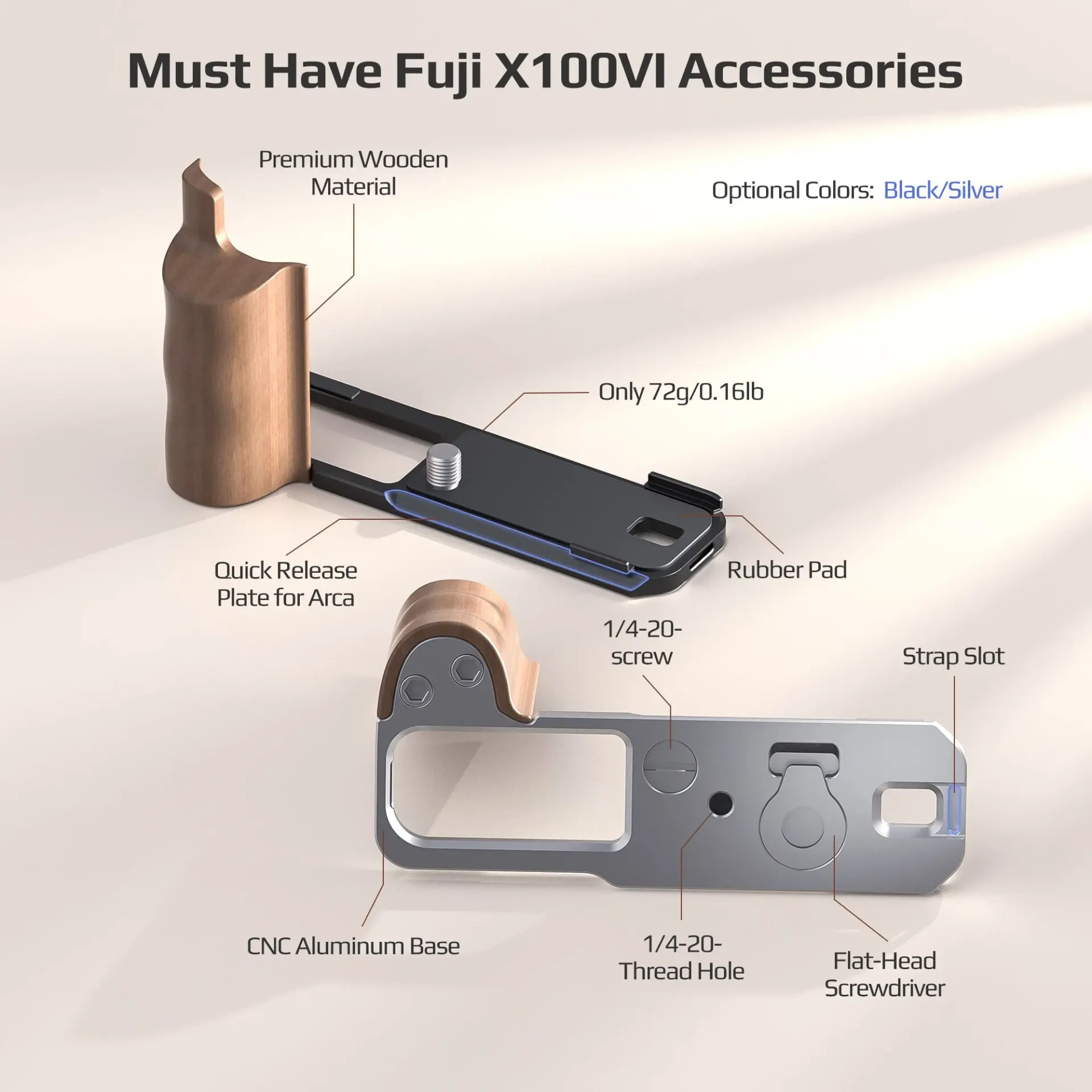Freewell Fuji X100VI L Bracket Premium Grip - Thumbnail