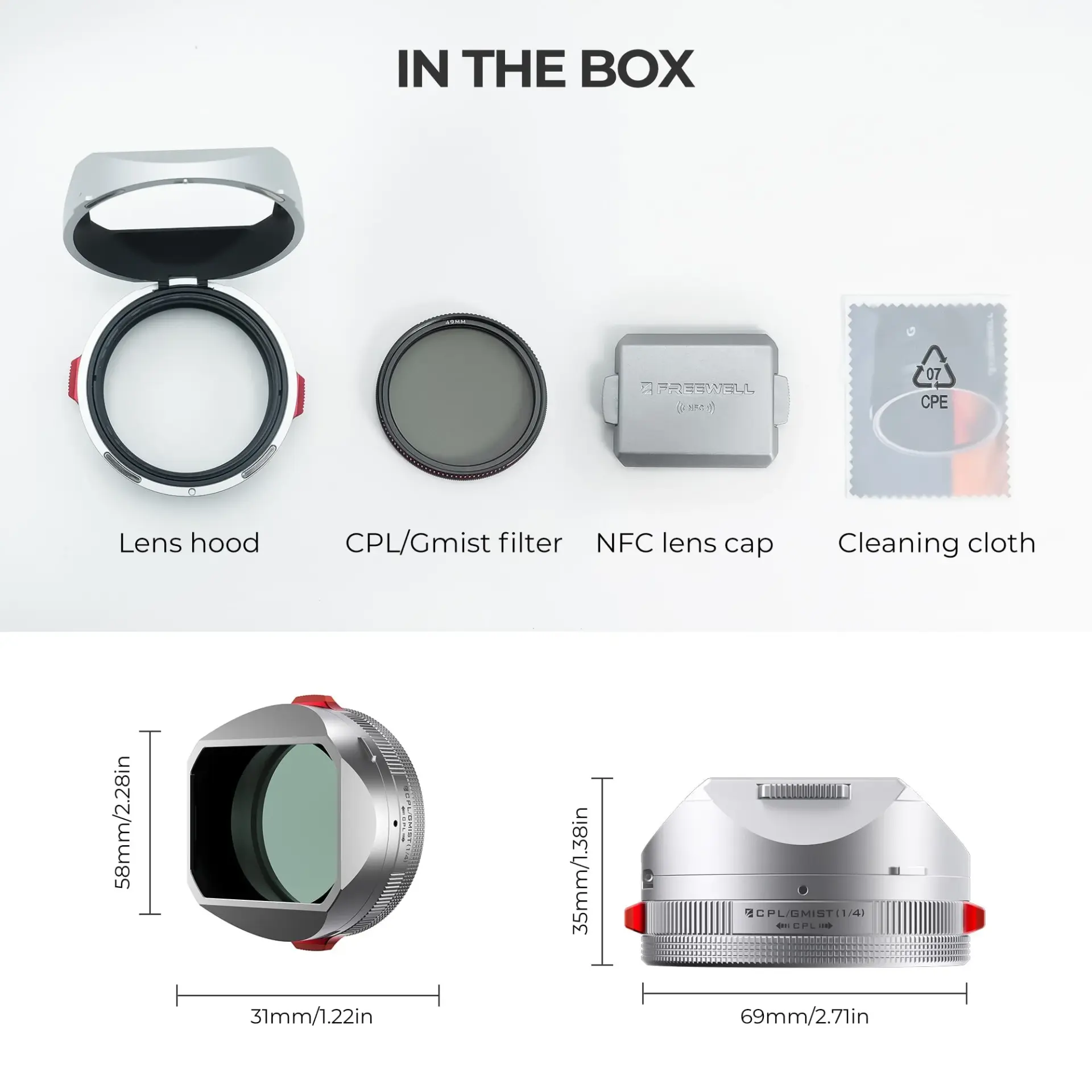 Freewell - Freewell Fuji X100VI Real Lens Hood (1)