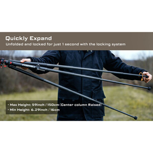 Freewell FW-T1 Carbon Fiber Real Travel Tripod - Thumbnail