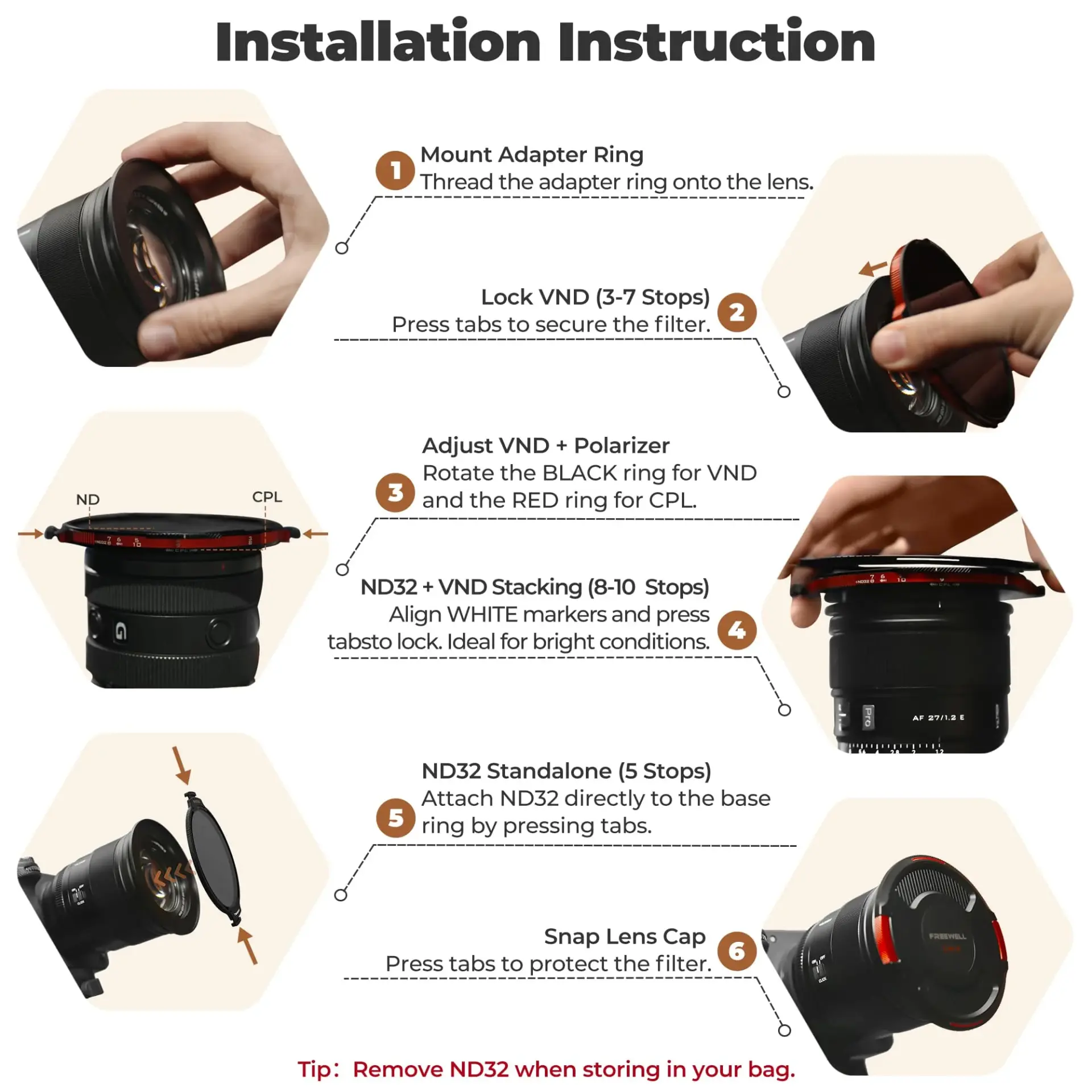 Freewell - Freewell Real Locking VND/CPL Mega Kit 82mm (1)