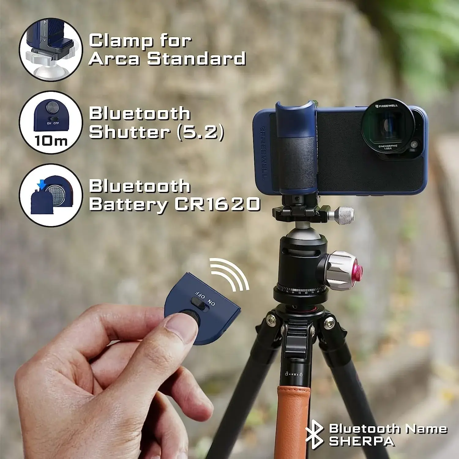 Freewell Versatile Bluetooth Smartphone Selfie Grip - Thumbnail