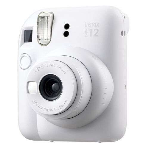 Fujifilm Instax Mini 12 Fotoğraf Makinesi + Askı + Pil + 10’lu Film (Beyaz)