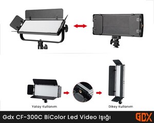Gdx CF-300C Bi-Color Led Video Işığı - Thumbnail