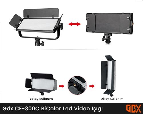 Gdx CF-300C Bi-Color Led Video Işığı