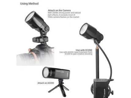 Godox H200R Yuvarlak Soft Flaş Kafası (AD200)